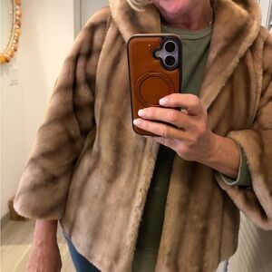 Luxurious yummy vintage Berger Faux Fur Coat Sex in the City vibes